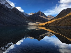 lago, nuvole, cielo, montagna, riflesso, azzurro, acqua, riflessi, montagne, bianco, alpino, neve, specchio, panorama, vette, sassi