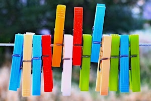 mollette, verde, rosso, colori, azzurro, filo, bianco, arancione, giallo, plastica, colorate, pinze, corda, arancio, sfocato, appese, celeste
