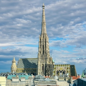 campanile, nuvole, cielo, tetti, chiesa, gotico, aquila, guglia, bicipite, cattedrale, torre, campanili, guglie, tetto, stemma, duomo, architettura, case, decorazioni
