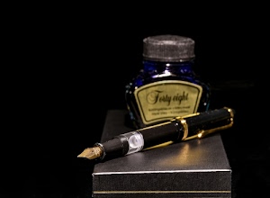 penna, inchiostro, stilografica, pennino, nero, etichetta, vetro, oro, tappo, dorato, boccetta, scatola, calamaio, base