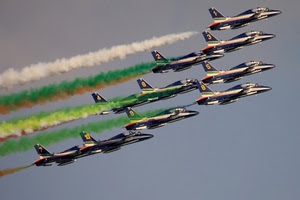 frecce, aerei, tricolore, cielo, aereo, scie, tricolori, numeri, formazione, pattuglia, verde, bianco