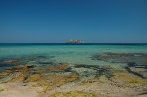 mare, isola, acqua, riva, rocce, trasparenze, verde, azzurro, cielo, scogli