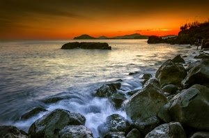 mare, tramonto, scogli, acqua, rocce, cielo, onda, onde, rosso, scoglio