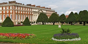 alberi, verde, aiuole, palazzo, fiori, prato, giardino, erba, aiuola