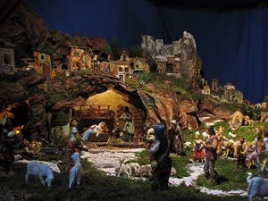 grotta, presepe, pecore, natale, presepio, statue, statuine, pastori, montagne, famiglia