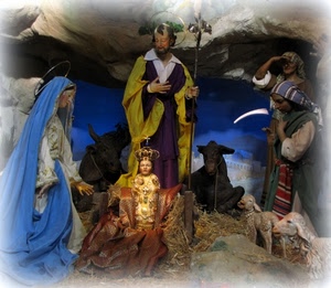 presepe, madonna, bambino, giuseppe, maria, natale, pastori, asinello, pecore, statue, stalla