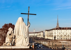 croce, statue, torino, mole, palazzi, monumento, piazza