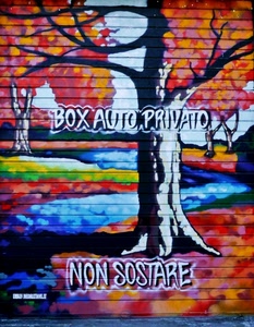 albero, serranda, scritta, box, murales, disegno, saracinesca, colori, scritte, serrande, tronco, alberi