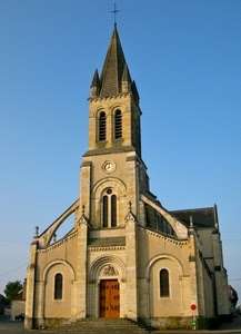 chiesa, campanile, croce, cielo, gradini, orologio, archi, portone, finestre