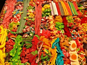 colori, dolci, verde, giallo, caramelle, rosso, azzurro, dolciumi, arancio, gommose, arancione, bancarella, multicolore, mercato, canditi, cibo